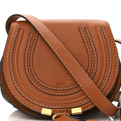 Chloe Calfskin Mini Marcie Round Crossbody Bag Tan 9 of 10