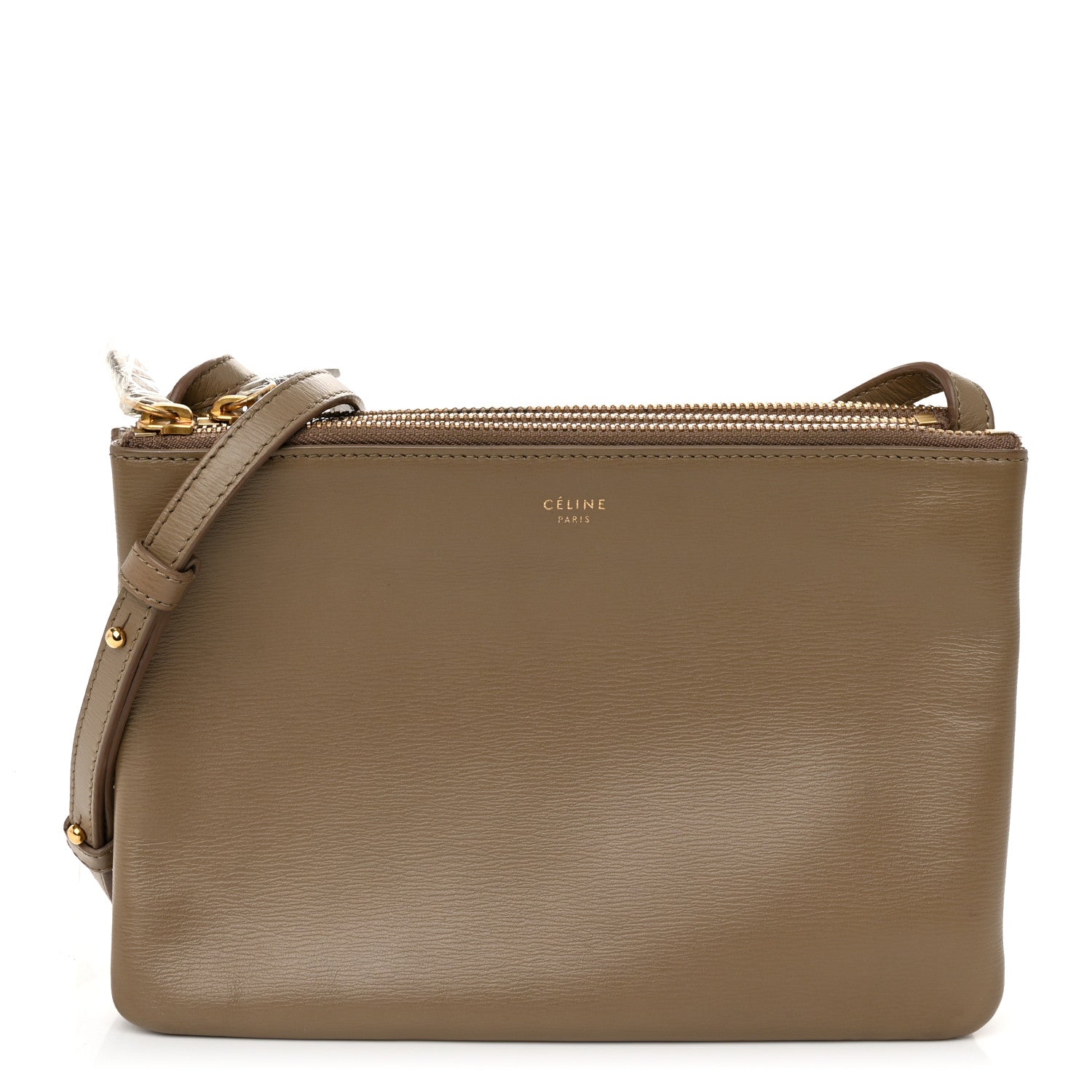 Celine Liege Calfskin Small Trio Crossbody Bag Taupe 1 of 11