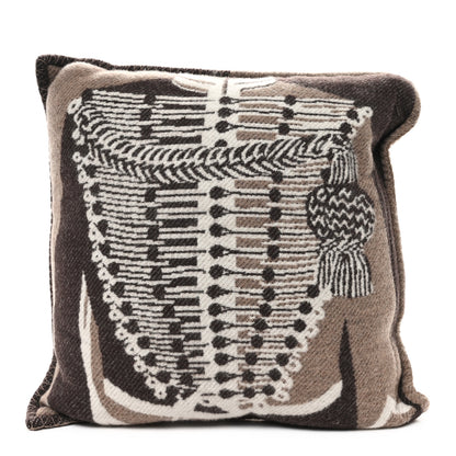 Hermes Wool Cashmere Brandebourgs Pillow Ecorce 2 of 3