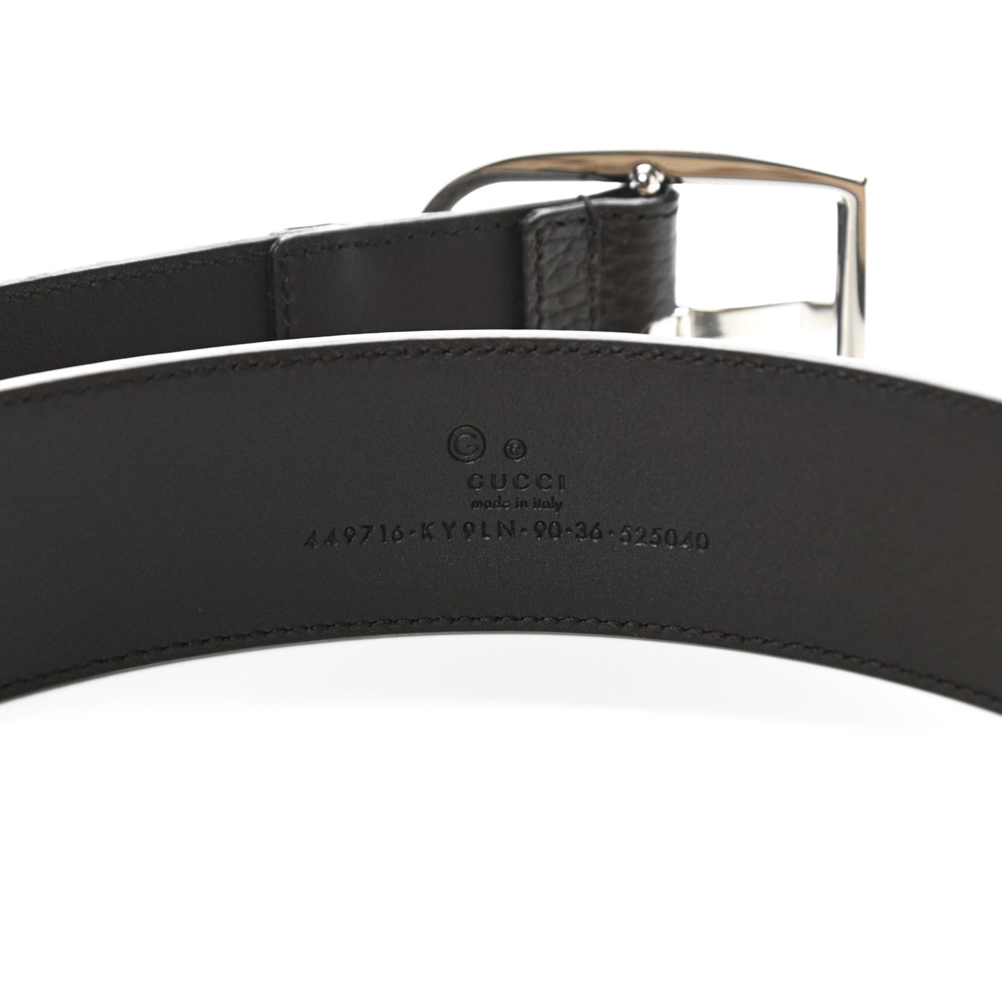 Monogram Dollar Calfskin 40mm Belt 90 36 Beige Ebony Testa di Moro