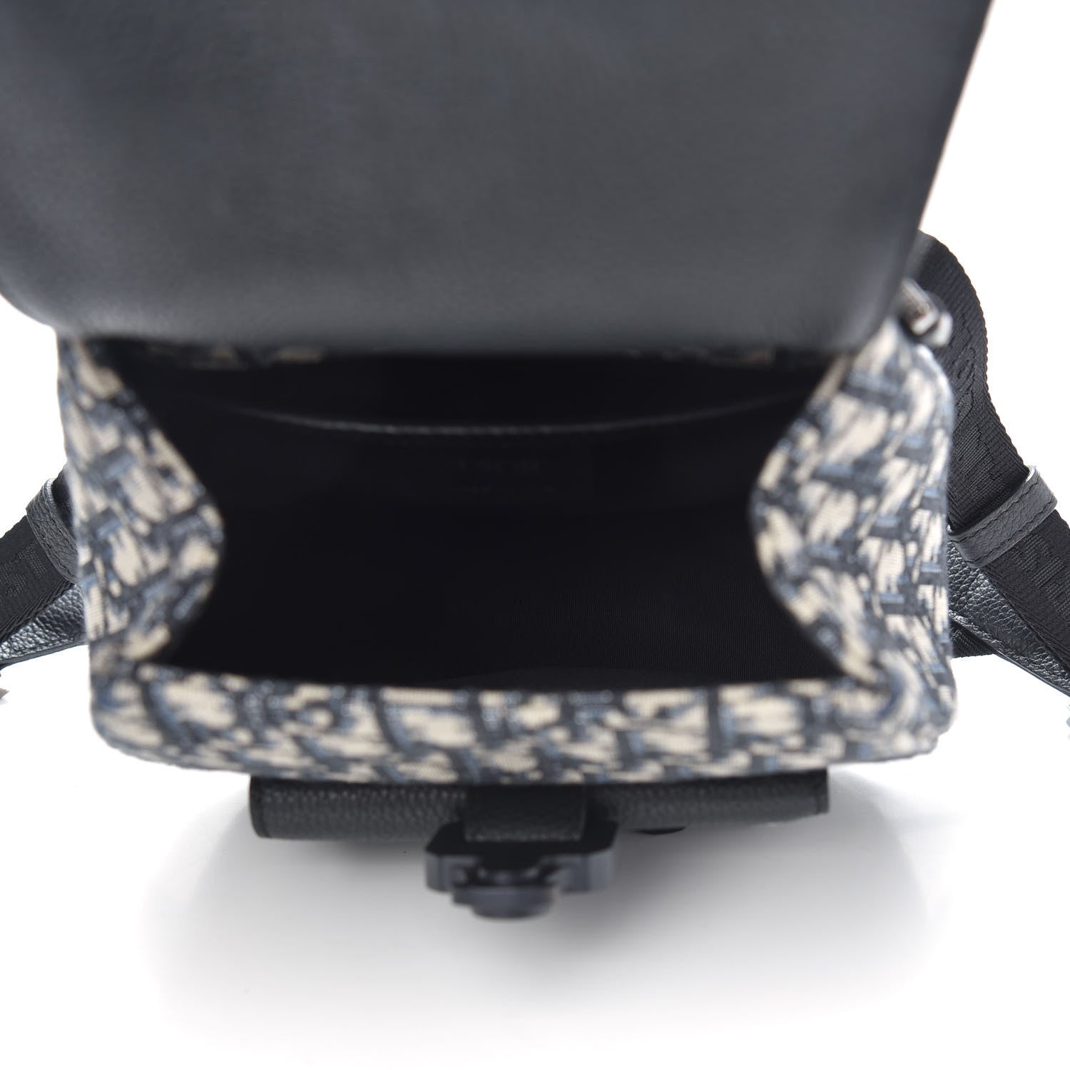 Christian Dior HOMME Oblique Calfskin Mens Mini Saddle Backpack Navy Blue 5 of 9