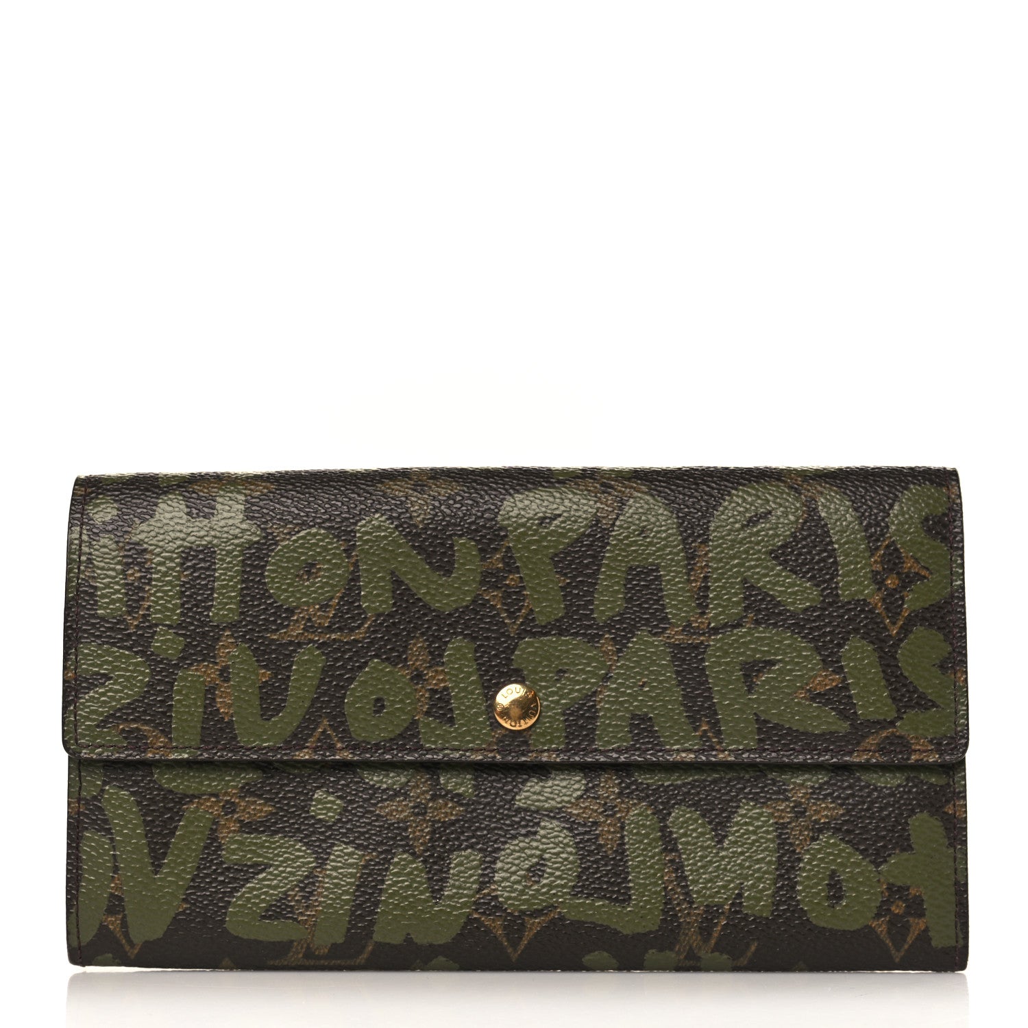 Louis Vuitton Monogram Graffiti Porte-Monnaie Wallet Kaki 1 of 9