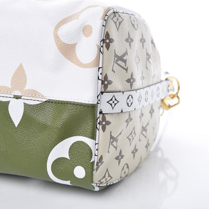 Louis Vuitton Monogram Giant Speedy Bandouliere 30 Kaki Beige 9 of 9