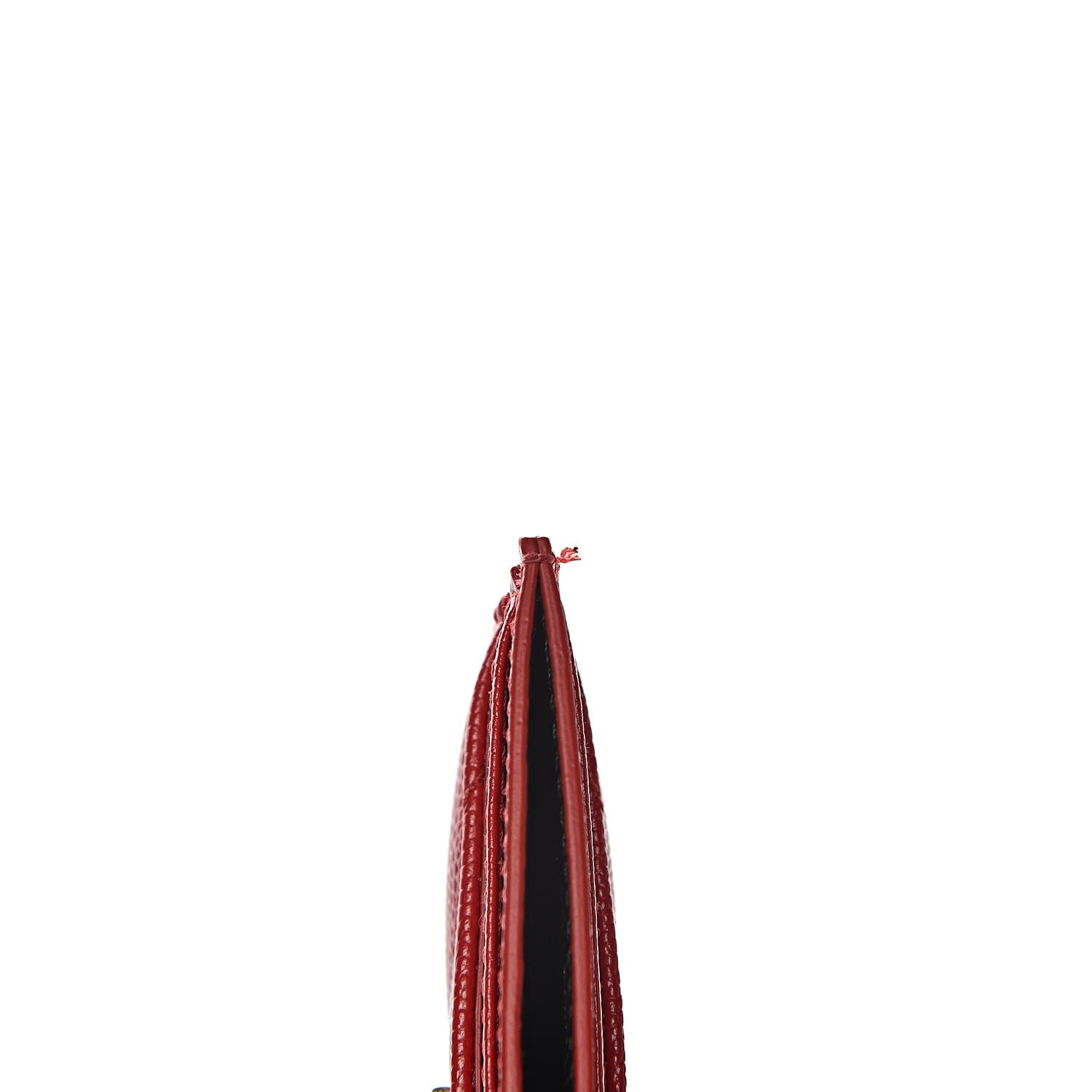 Saint Laurent Grain De Poudre Matelasse Chevron Monogram Credit Card Case New Red 8 of 9