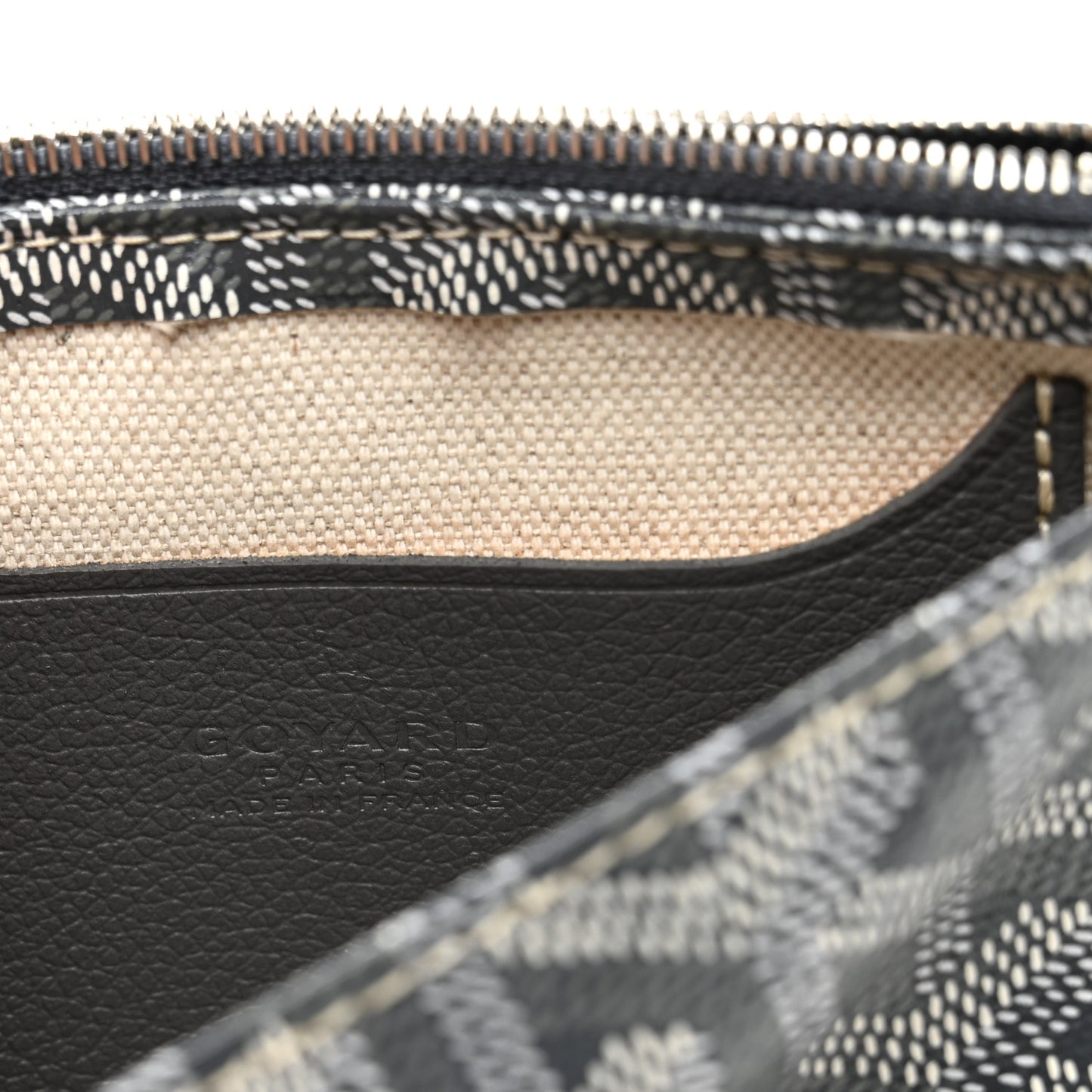 Goyardine Plumet Wallet Clutch Grey