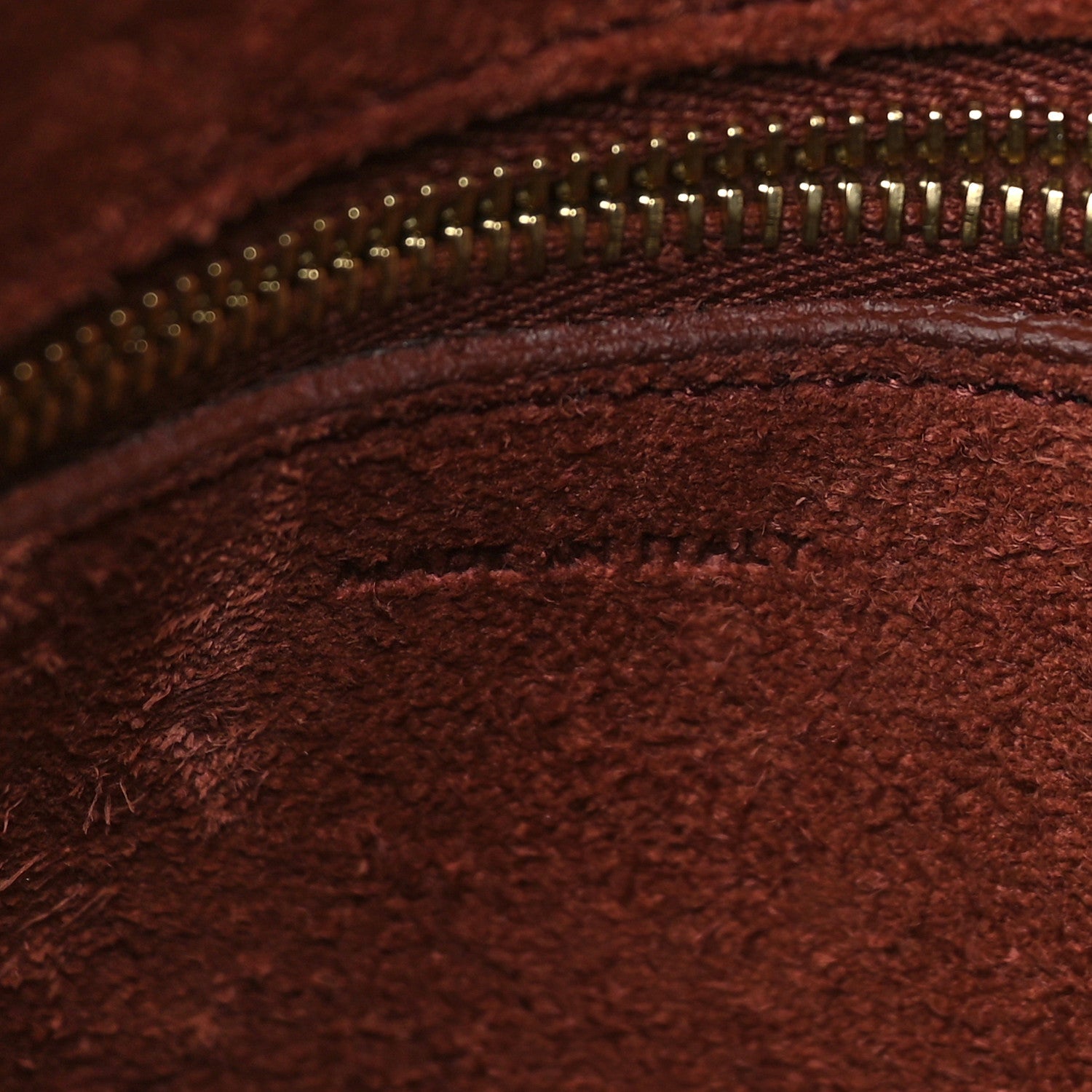 Celine Natural Calfskin Sangle Bucket Bag Red Wood 9 of 11