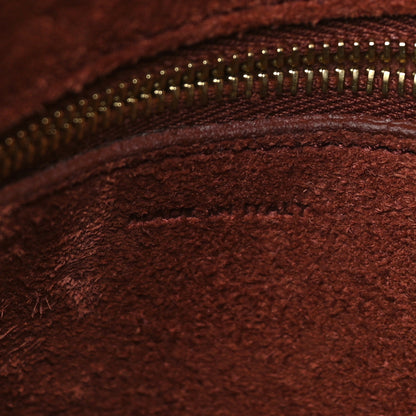 Celine Natural Calfskin Sangle Bucket Bag Red Wood 9 of 11