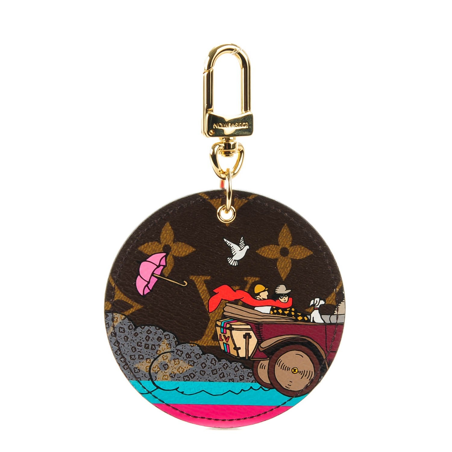 Louis Vuitton Monogram 2015 Christmas Animation Bag Charm Key Ring 1 of 7
