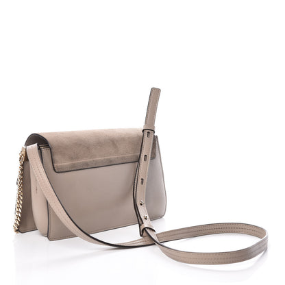 Chloe Suede Calfskin Small Faye Shoulder Bag Motty Grey 3 of 9