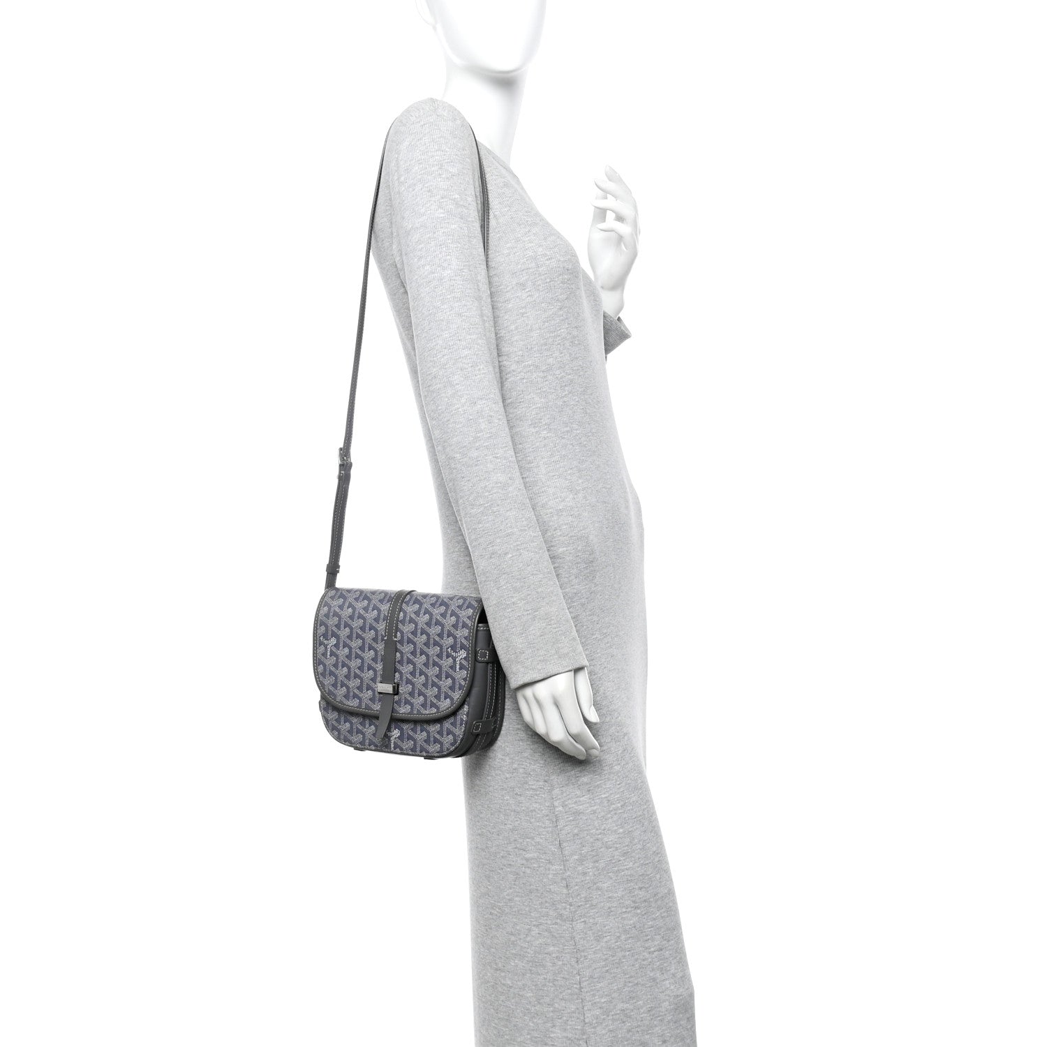 Goyard Goyardine Belvedere II PM Messenger Bag Grey 2 of 11