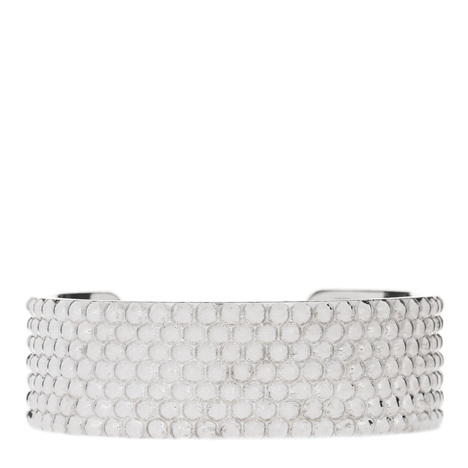 Tiffany Sterling Silver Diamond Point Wide Cuff Bracelet 1 of 5