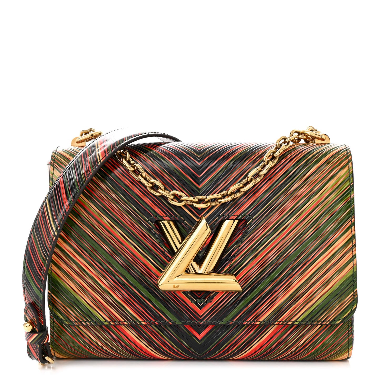 Epi Tropical Twist Shoulder Bag MM Rose Beige