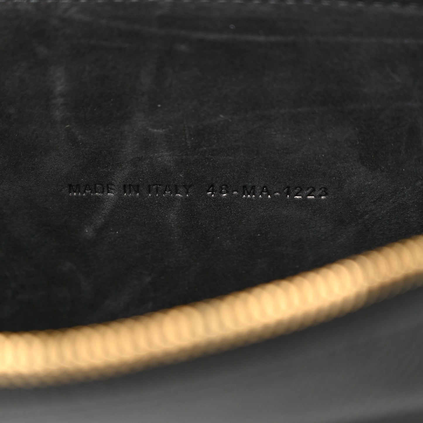 Grained Calfskin Caro Double Pouch Black