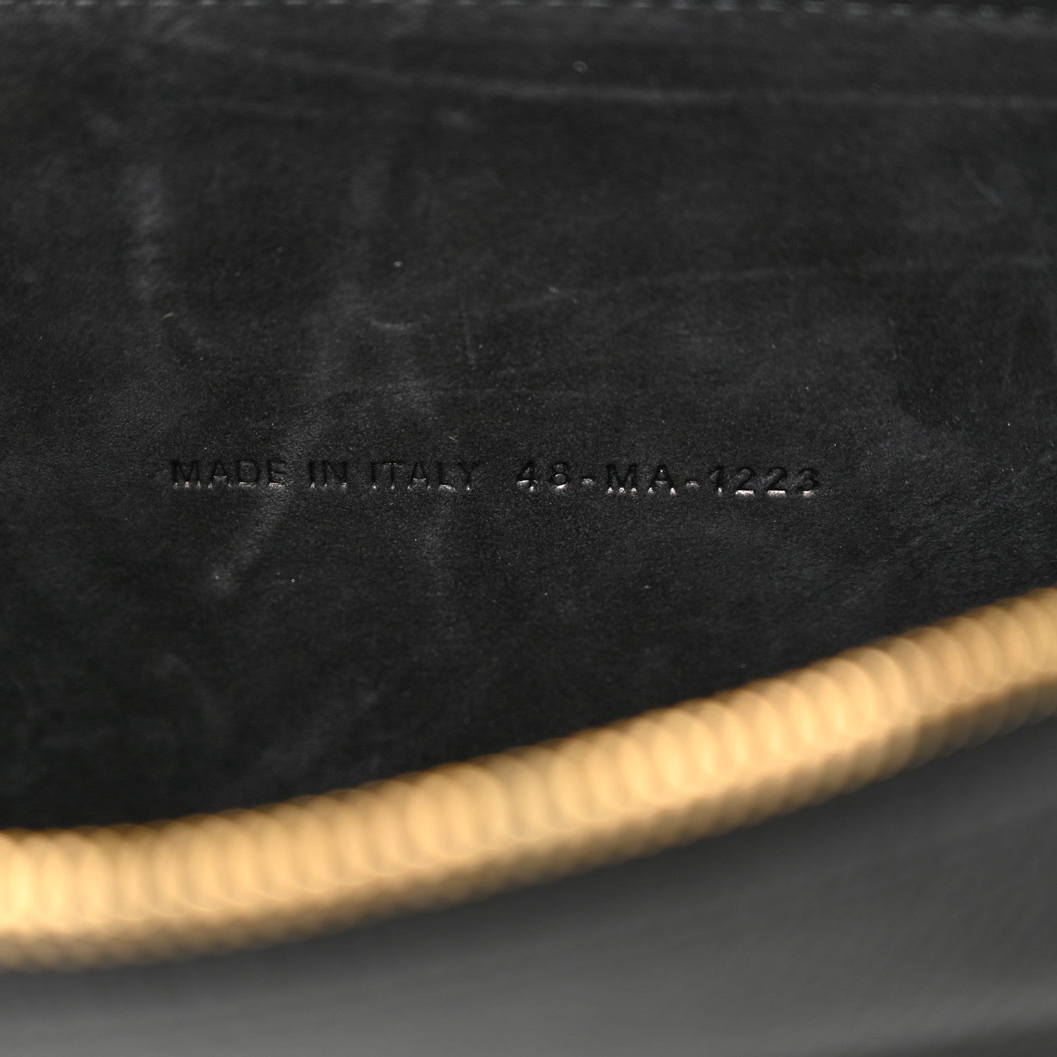 Christian Dior Grained Calfskin Caro Double Pouch Black 7 of 10