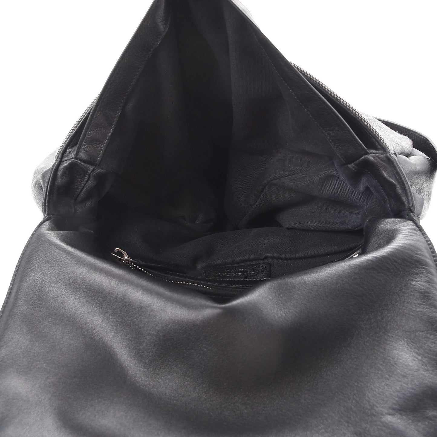 Tweed Wool Calfskin Medium Pandora Pure Flap Bag Dark Grey Black