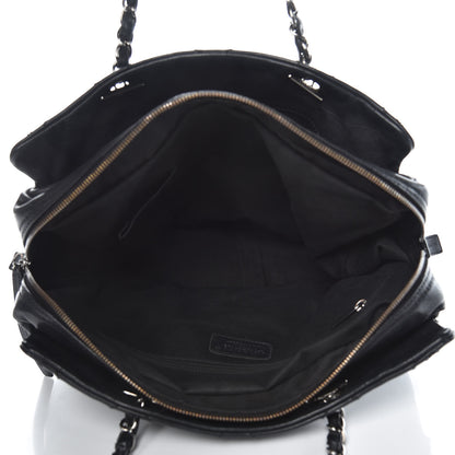 Chanel Calfskin Large Diamond Stitch Tote Black 4 of 16