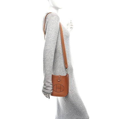 Hermes Taurillon Clemence Evelyne TPM Gold 2 of 11
