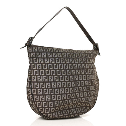 Fendi Zucchino Vitello Hobo Testa di Moro Beige 2 of 7