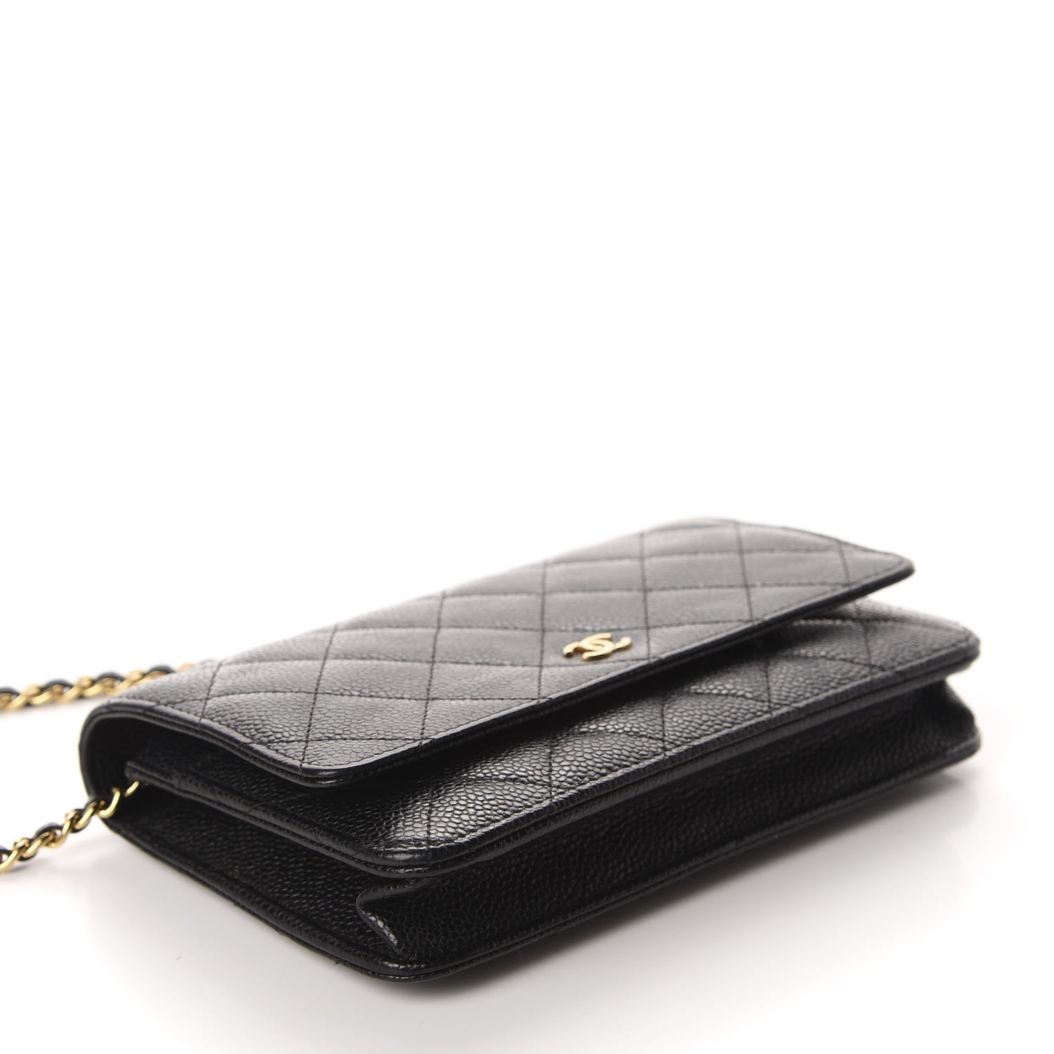 Chanel Caviar Quilted Wallet On Chain WOC Black 3 of 11