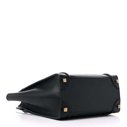 Celine Smooth Calfskin Micro Luggage Black 4 of 11