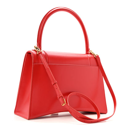 Balenciaga Shiny Box Calfskin Medium Hourglass Top Handle Bag Bright Red 3 of 14