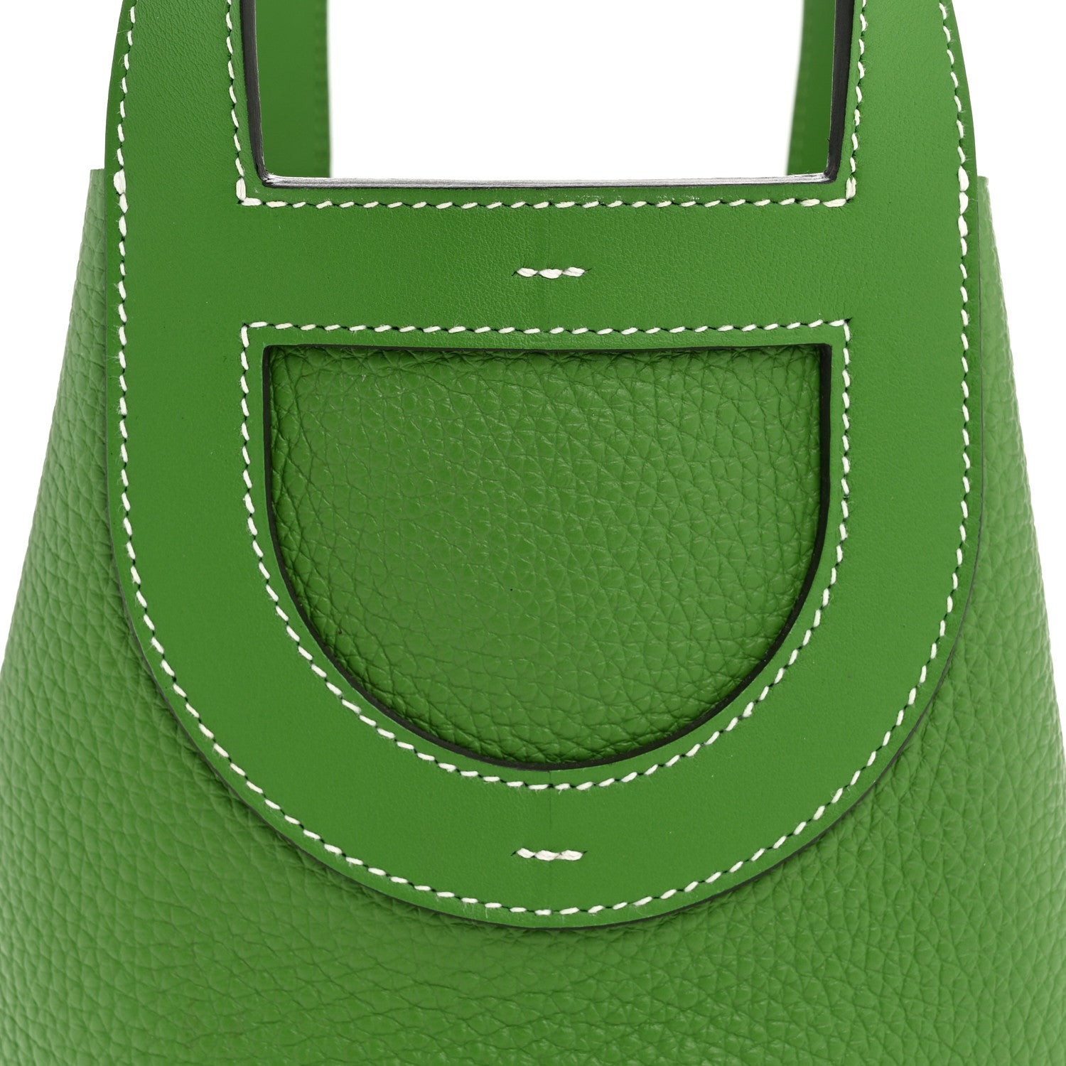 Hermes Taurillon Clemence Swift In-The-Loop 18 Bag Vert Yucca