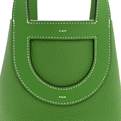 Hermes Taurillon Clemence Swift In-The-Loop 18 Bag Vert Yucca 8 of 10