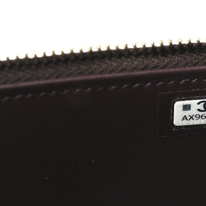 Chanel Caviar Quilted Top Handle Long Vanity Dark Brown 7 of 12