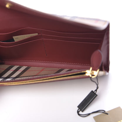 Burberry Vintage Check Continental Wallet Crimson 5 of 8