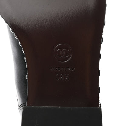 Chanel Calfskin Chain Around Chelsea Boots 38.5 Black 6 of 13