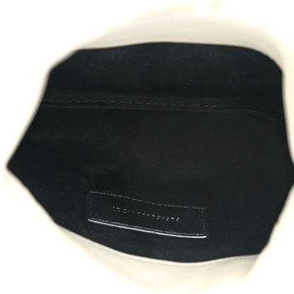Saint Laurent Lambskin Monogram Loulou Puffer Pouch Clutch Crema Soft 6 of 9
