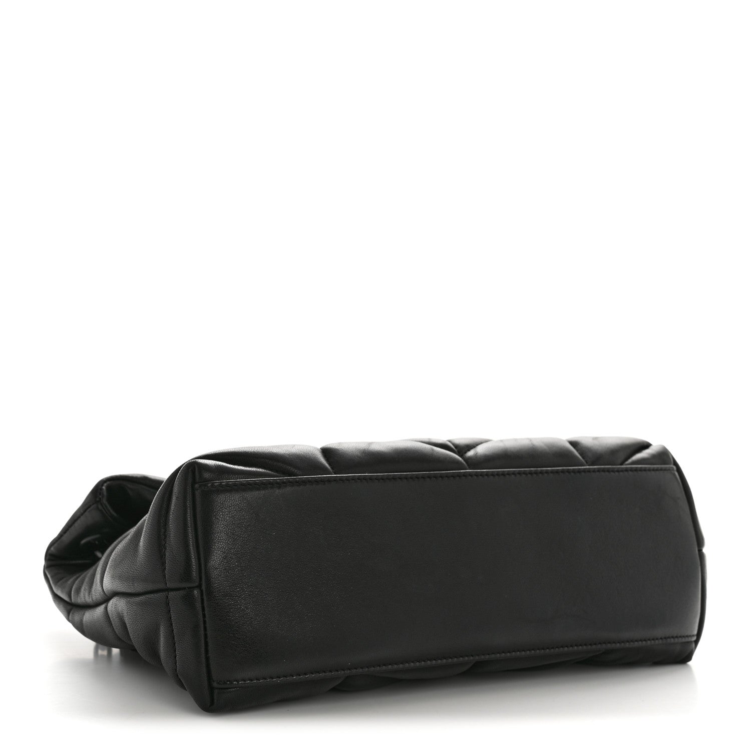 Saint Laurent Lambskin Quilted Monogram Monochrome Small Loulou Puffer Chain Satchel Black 5 of 15