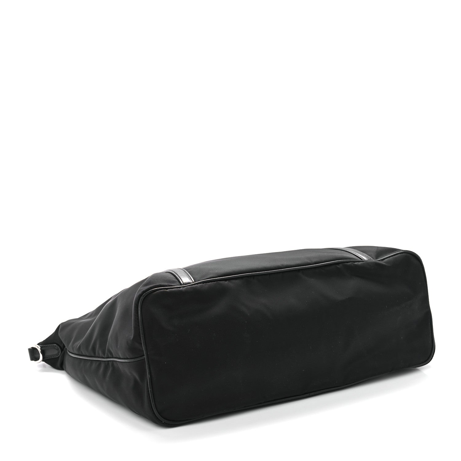 Prada Tessuto Nylon Calfskin Shopping Tote Black 4 of 8