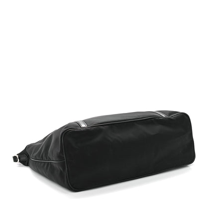 Prada Tessuto Nylon Calfskin Shopping Tote Black 4 of 8