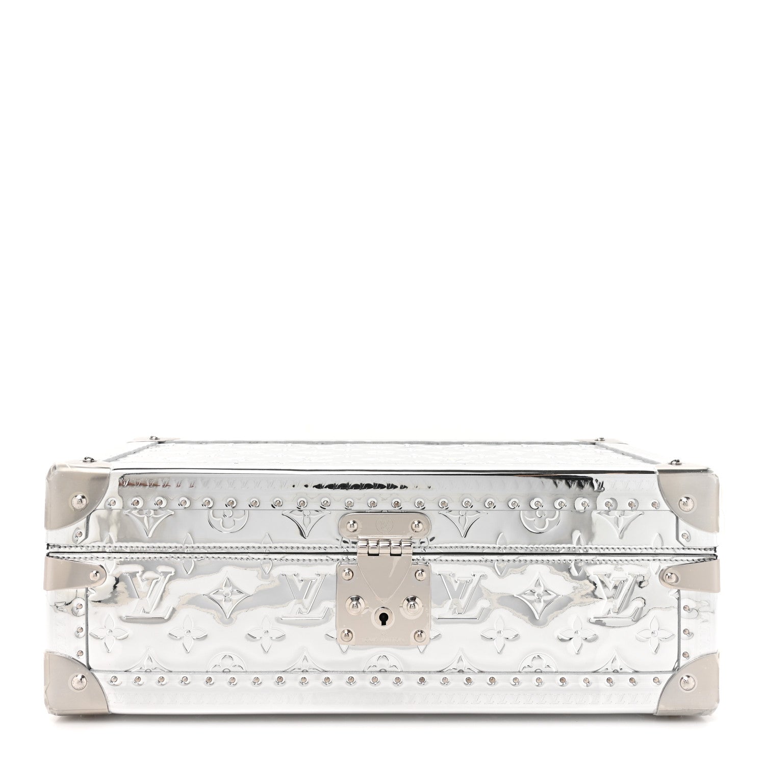 R*.様 Le Louvre 全8巻 専用ケース付き Louis Vuitton Monogram Miroir Coffret 8 Watch Case Silver