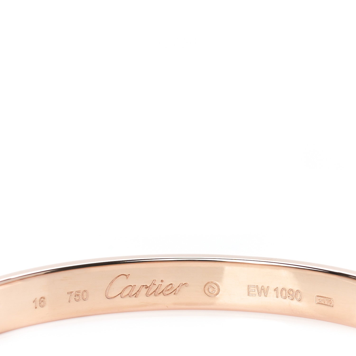 Cartier 18K Pink Gold LOVE Bracelet 16 4 of 5