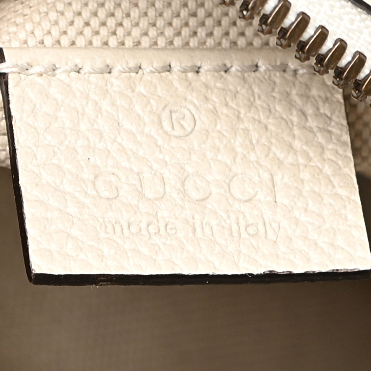 Gucci Grained Calfskin Mini Logo Messenger Bag White 6 of 11