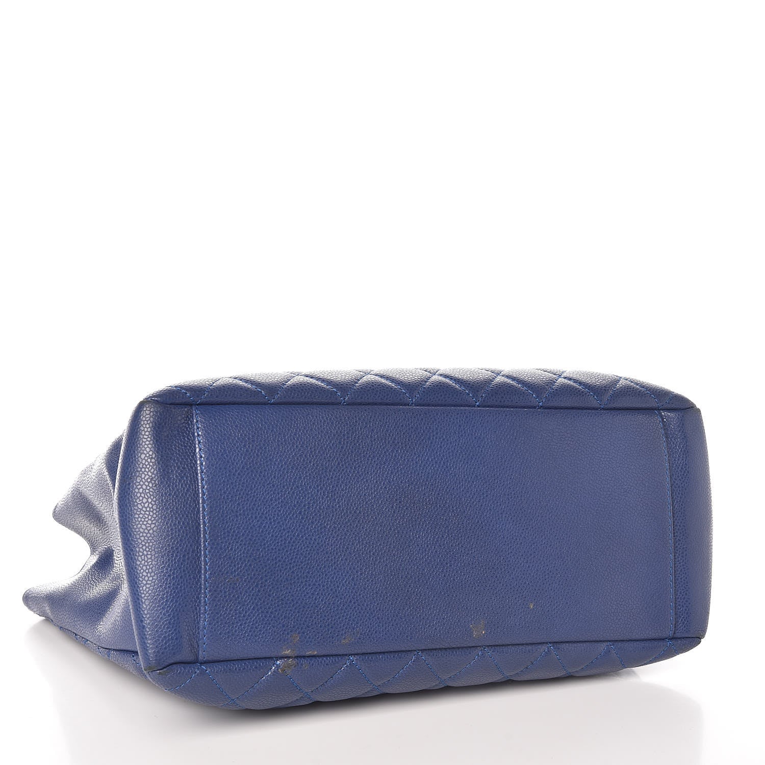 Chanel Caviar Quilted Grand Shopping Tote GST Dark Blue 4 of 22