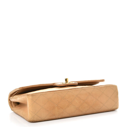 Chanel Lambskin Quilted Medium Double Flap Beige 5 of 20
