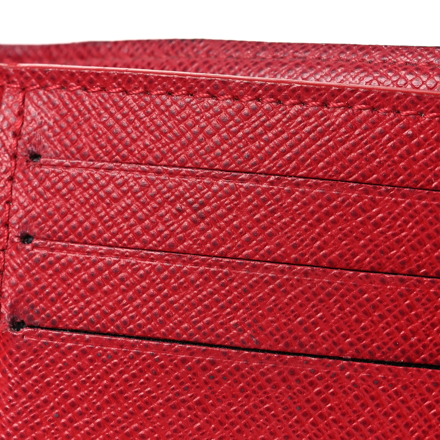 Damier Ebene Victorine Wallet Red