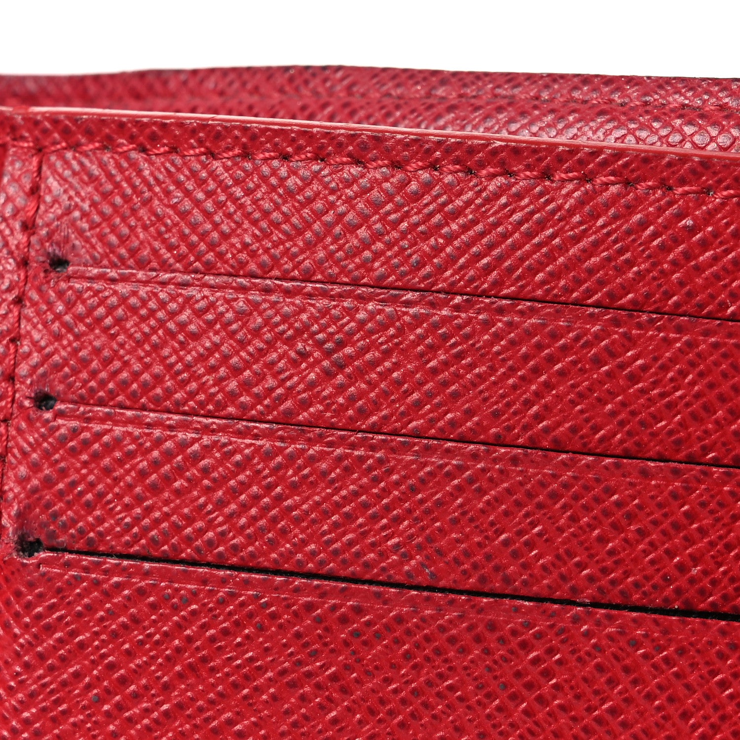 Louis Vuitton Damier Ebene Victorine Wallet Red 11 of 14
