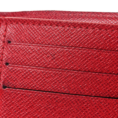 Louis Vuitton Damier Ebene Victorine Wallet Red 11 of 14