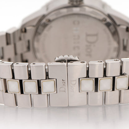 Christian Dior Stainless Steel Diamond Sapphire 33mm Christal Quartz Watch White 9 of 9