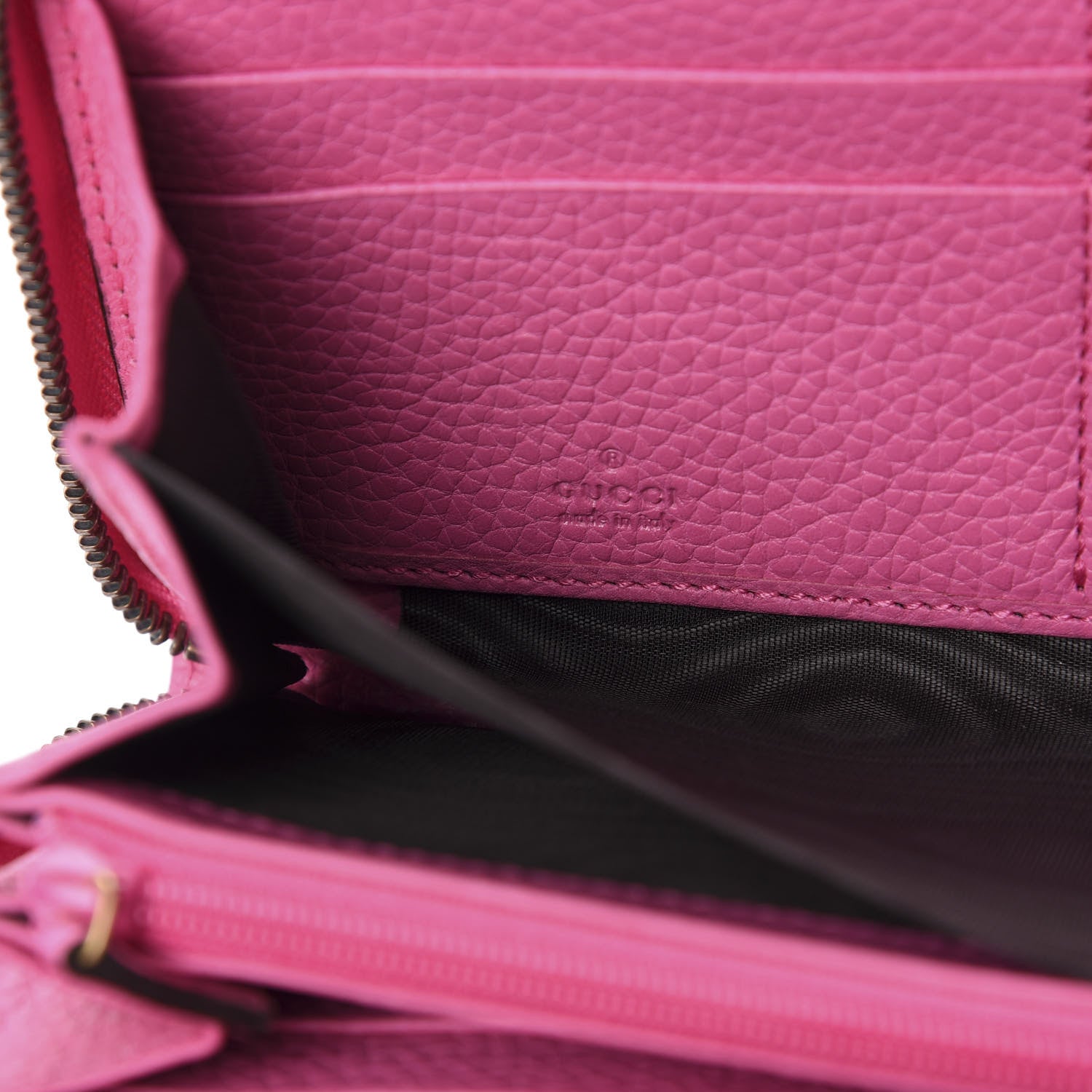 Gucci Cellarius Calfskin GG Marmont Charm Zip Around Wallet Pink Tropical Flower 6 of 8