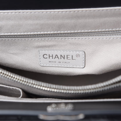Chanel Aged Calfskin Quilted Be CC Tote Black 6 of 13
