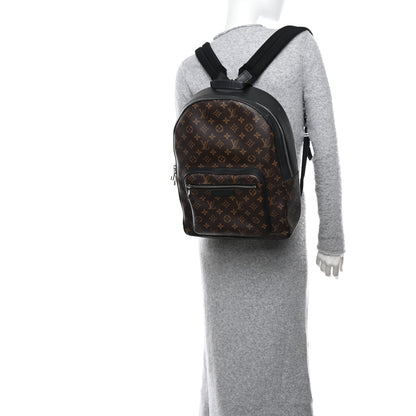 Louis Vuitton Monogram Macassar Josh Backpack 2 of 15
