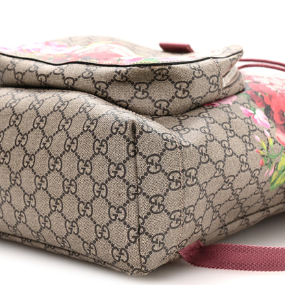 Gucci GG Supreme Monogram Blooms Medium Single Buckle Backpack Beige Multicolor Dry Rose 18 of 18