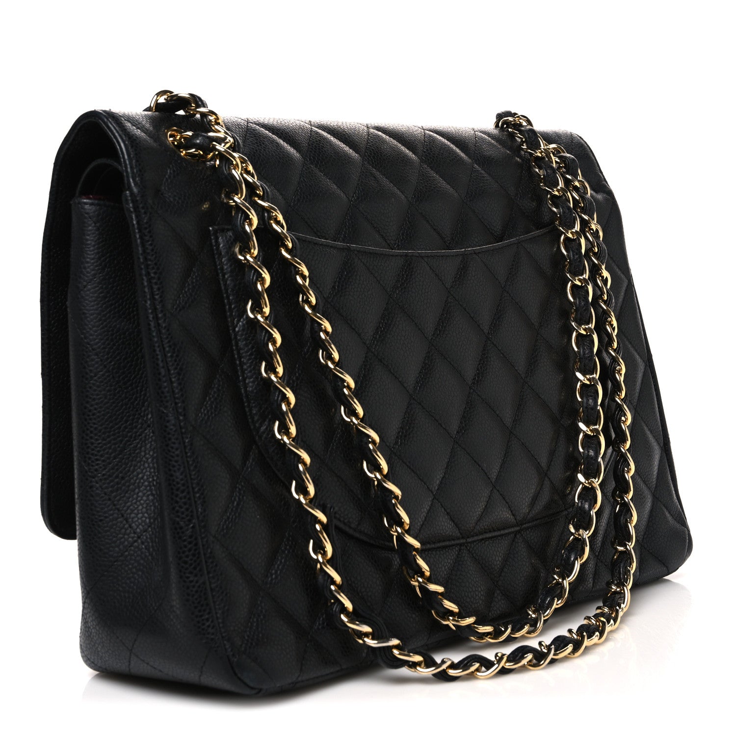 Chanel Caviar Maxi Single Flap Black 3 of 11