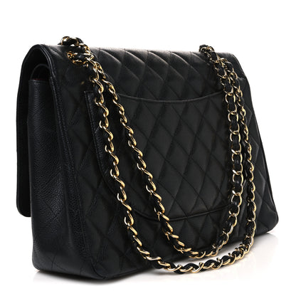 Chanel Caviar Maxi Single Flap Black 3 of 11