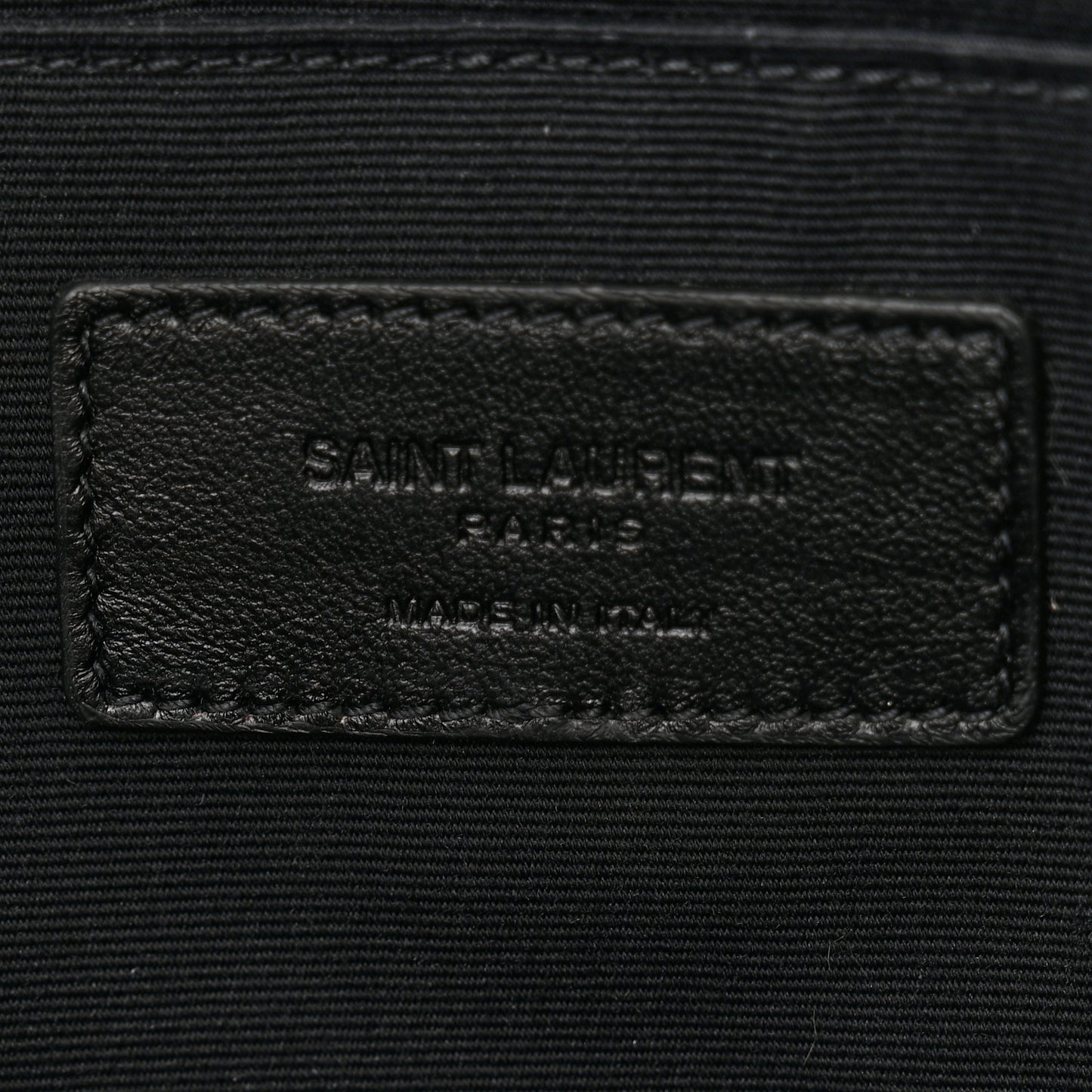Calfskin Crocodile Embossed Document Holder Black